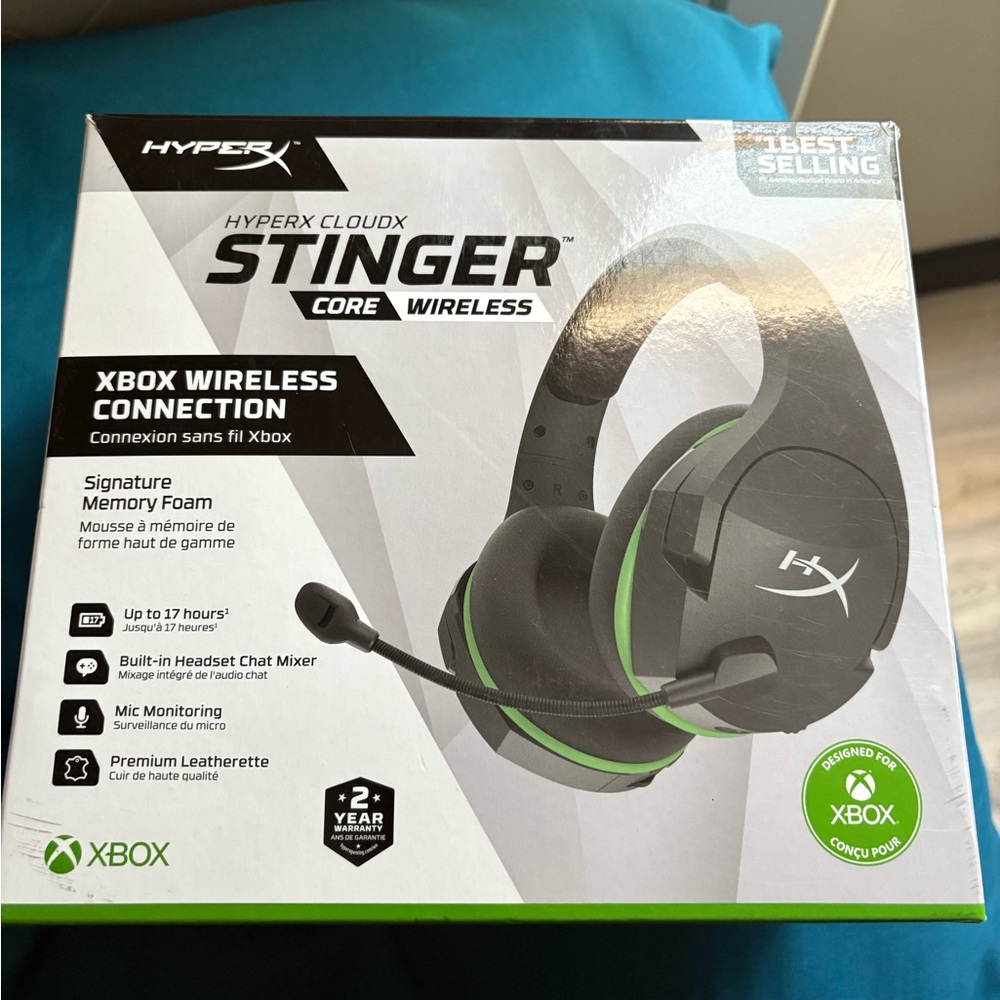 Hype Wireless Headset with Black and Green Accents